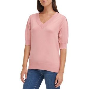 DKNY Ladies Puff Sleeve Sweater